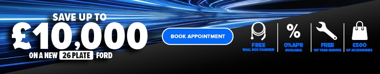 Save up to £10,00 on a new 26 plate Ford