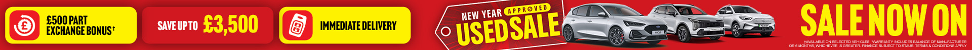 New Year Approved Used Sale