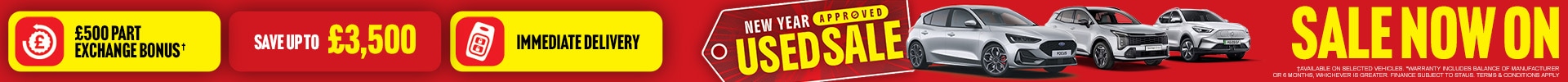 New Year Approved Used Sale
