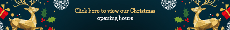 Click here to view our Christmas opening hours.