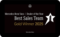 Mecedes-Benz Van | Dealer of the Year. Best Sales Team Gold Winner 2025
